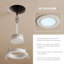 Recessed Ceiling Downlights Cool White 6400K Ultra Slim Energy Saving Light Modules 720lm for Home Kitchen Hallway 5 Pack-129879764-129879765