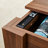 Multi-Functional MDF Combination-Lock Storage Table Designed For Firearms And Wine, Optimizing Space Efficiency.
