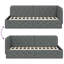  Structure de lit d'angle en velours gris foncé 39,37 x 79,92 po-134448553