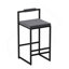 Tabourets de bar rembourrés en velours à hauteur de comptoir pour îlot de cuisine, ensemble de 2 chaises de salle à manger modernes avec repose-pieds et dossier-1041630640