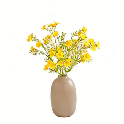 Set Of 4 Artificial Plush Chamomile Wedding Decoration Home And Dining Table Floral Ornaments Small Chrysanthemum Silky Flowers, B5