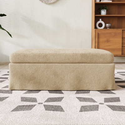 43.7" W Rectangle Upholstered Ottoman Bench