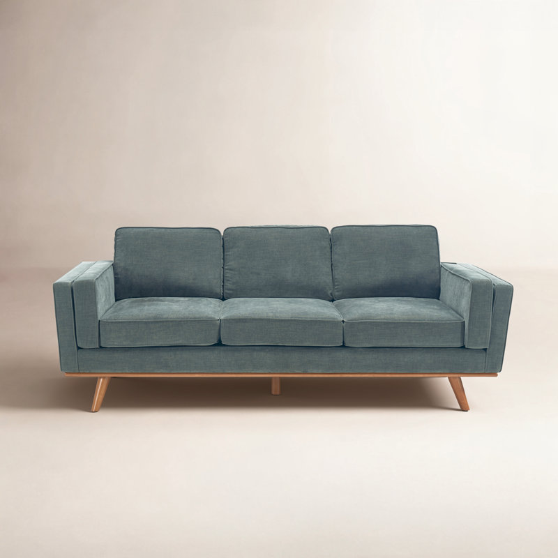 Estes Inayat 84' Upholstered Sofa, Vert