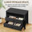 29.9" W Wood Nightstand With Two Drawers-1852939186