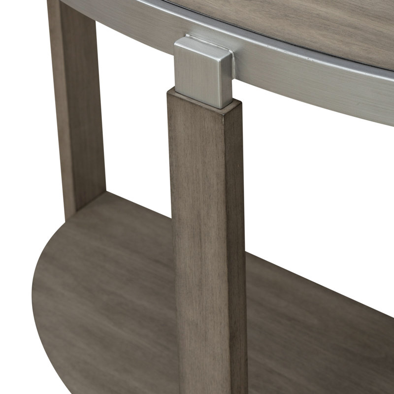 Table de canapé Colyt avec tablette inférieure ouverte