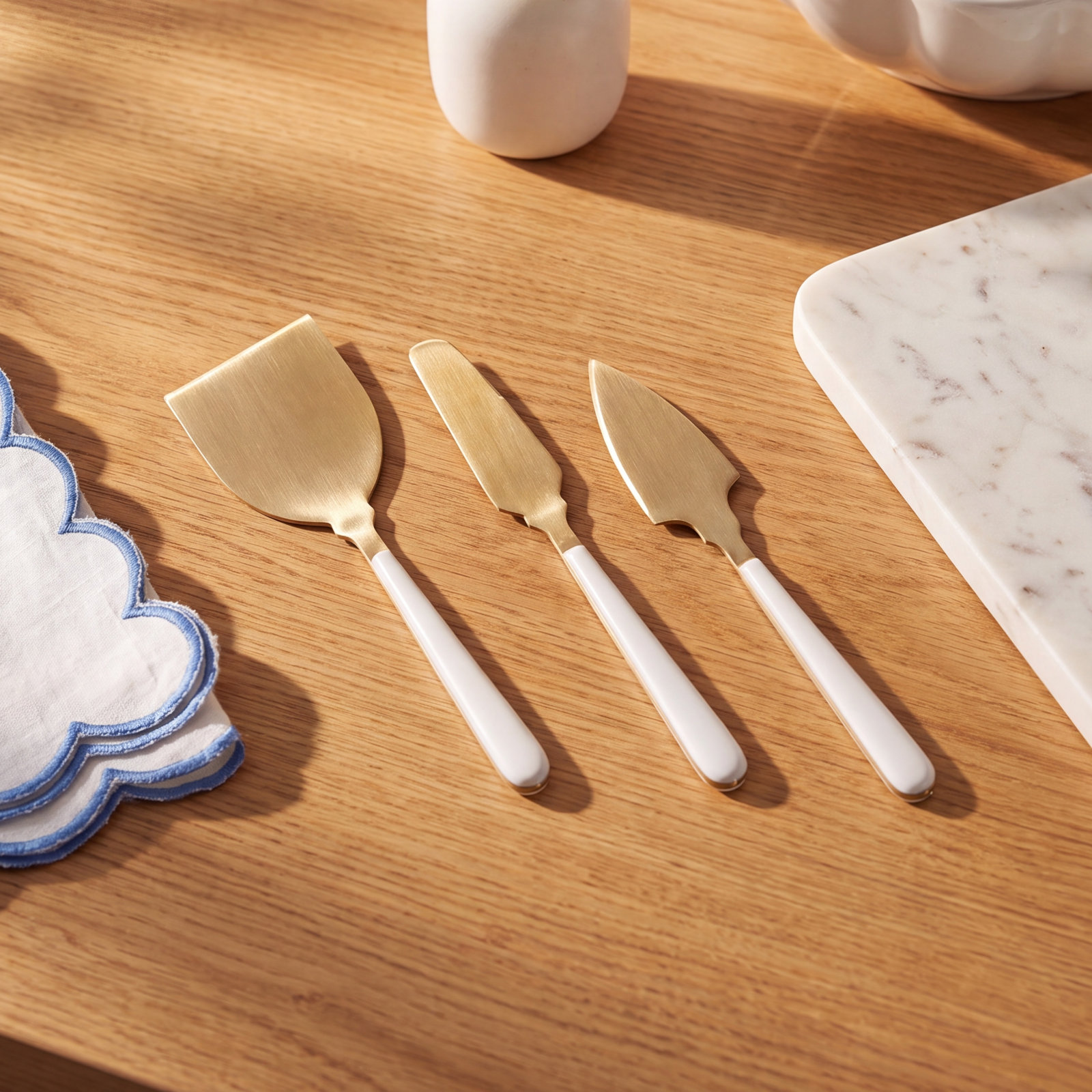 Gilmore 3 Piece Stainless Steel Cheese Serving Set
