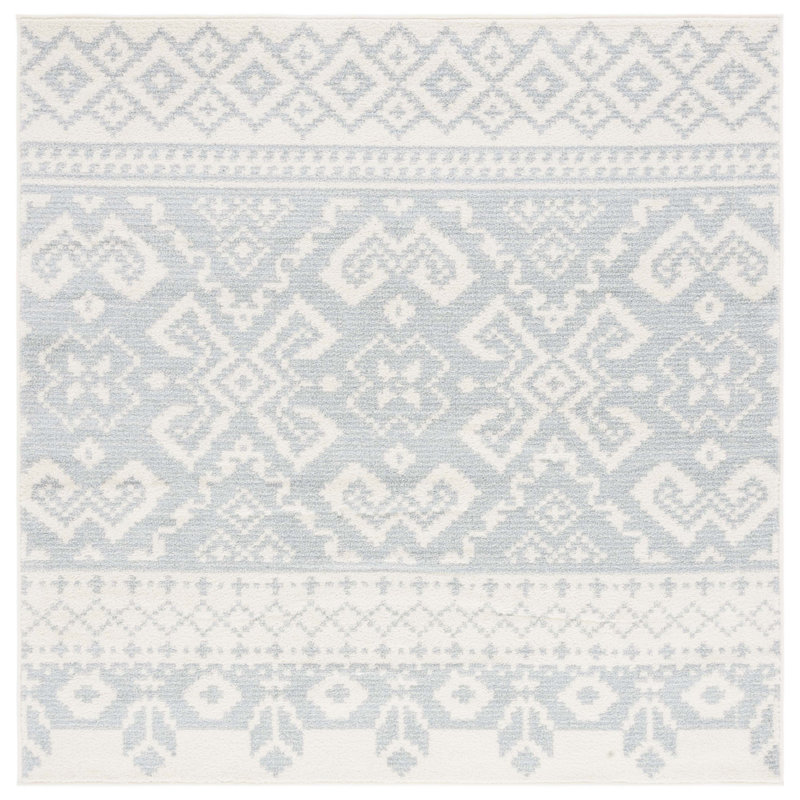 Tapis ivoire / ardoise Wynn, Carré 6 pi