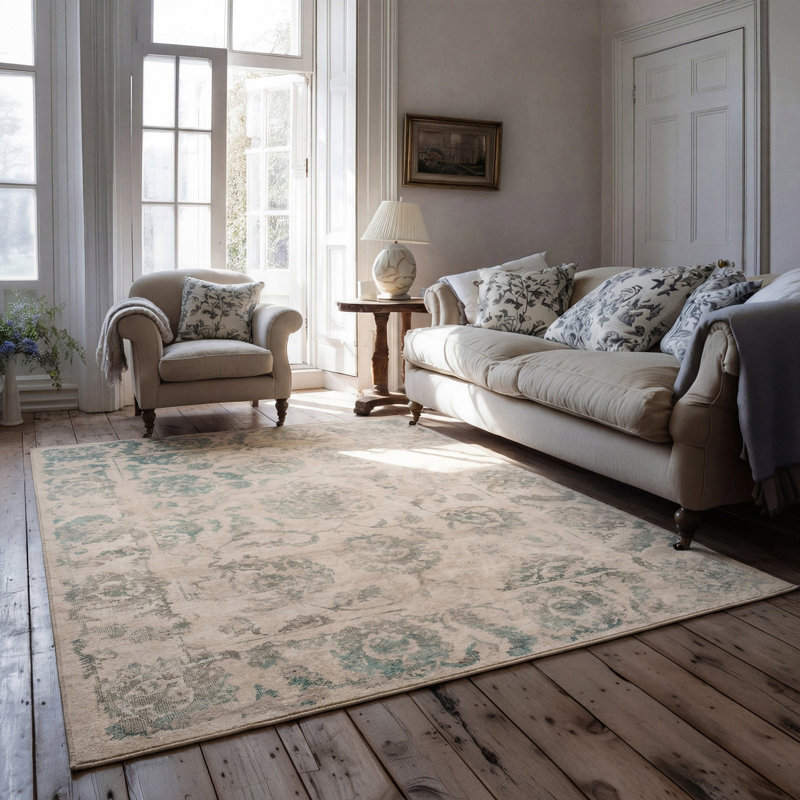 Tenicka Abstract Cotton Machine Tufted Area Rug, 80cm x 150cm