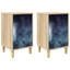 36cm W Engineered Wood Bedside Table-13821623