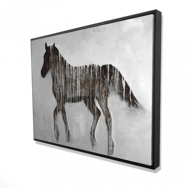 Gambading Abstract Horse Print On Canvas