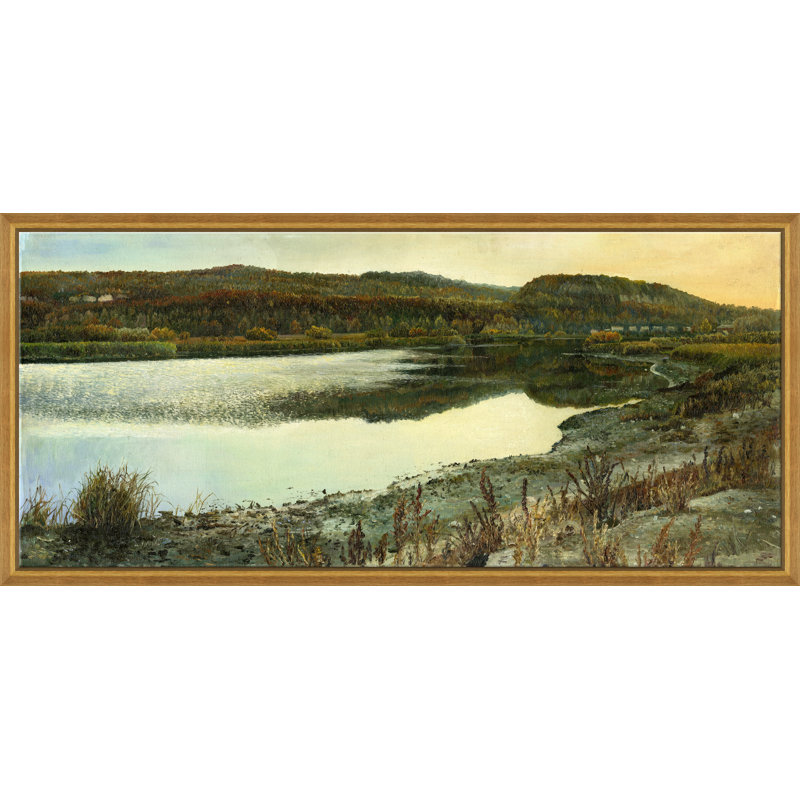 Barren Lake - Graphic Art on Canvas