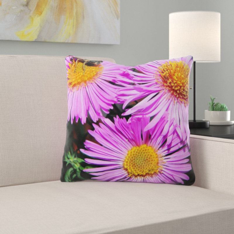 Coussin décoratif fleurs
