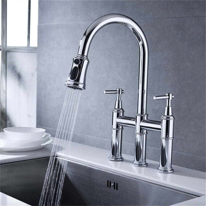 Red Cloud Pull Down Kitchen Faucet, Chrome