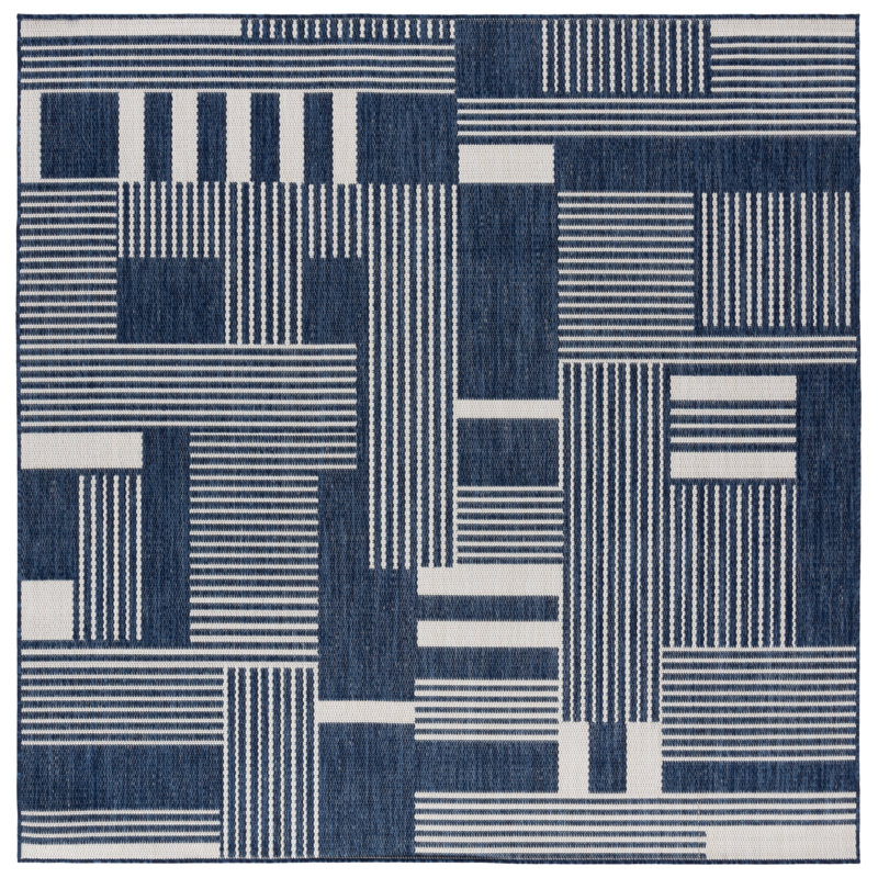 Shoreham Performance Performance Abstract Rug, Square 6'7"