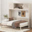 Grand lit escamotable avec armoires de rangement-133273220