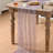 10Pcs Grayish Purple Gauze Gold Table Runner 10FT, Glitter Metallic Foil Sheer Dining Wedding Anniversary Holiday Table Decor for Home Party