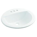 Elliot Ceramic Oval Drop-In Bathroom Sink