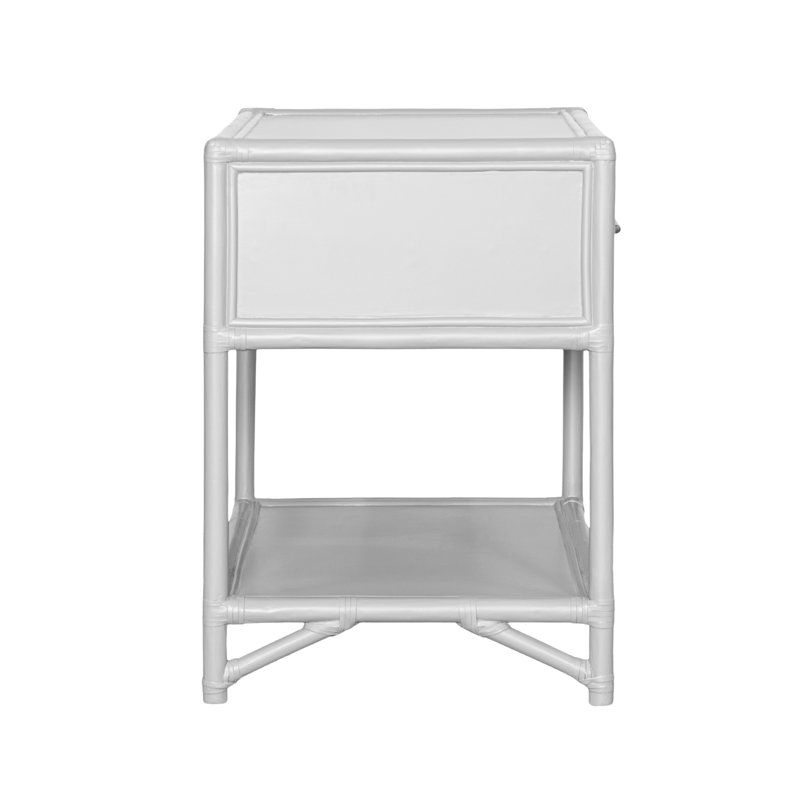 Liam Queen Headboard And Olivia Nightstand Set – Navy Blue, White, 3 Pcs: Headboard, 2 Nightstands, Full