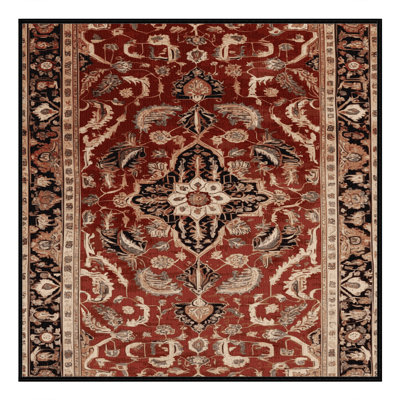 Machine Washable Persian Brown Area Rug