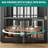 Large Double Dog Crate Furniture, Corner Dog Crate Furniture With Removable Divider And Bowls-379907554-379907555
