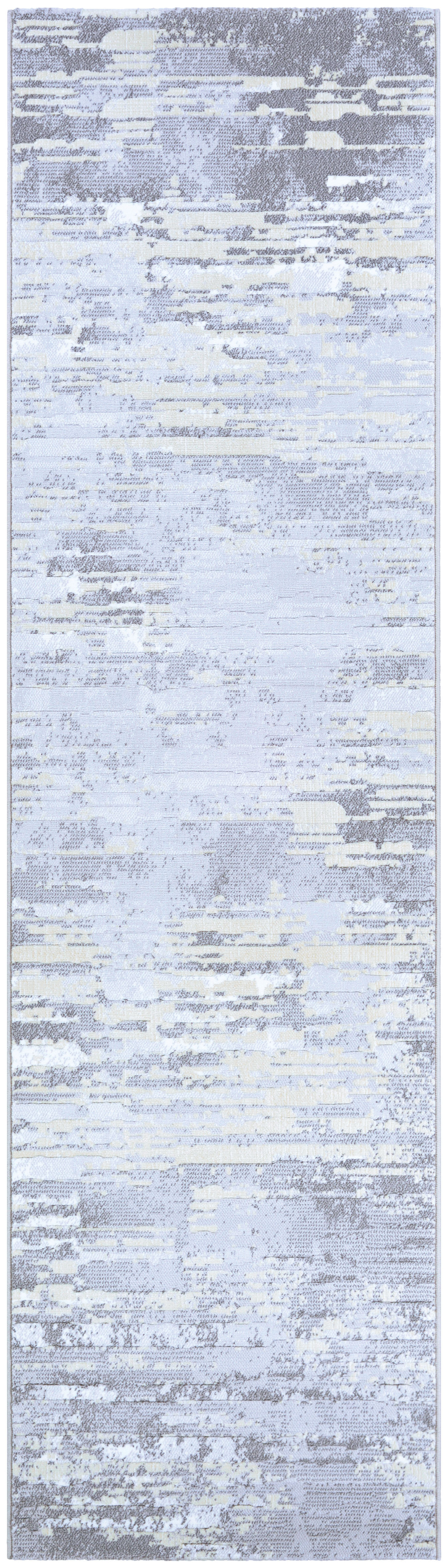 Williston Driggers Abstract Light Grey Champagne Performance Area