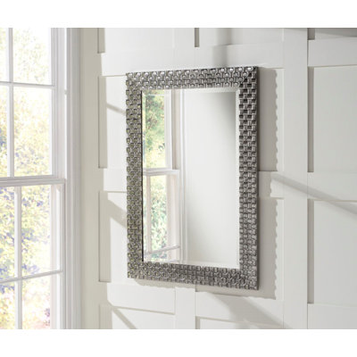 Wood Flat Wall Mirror