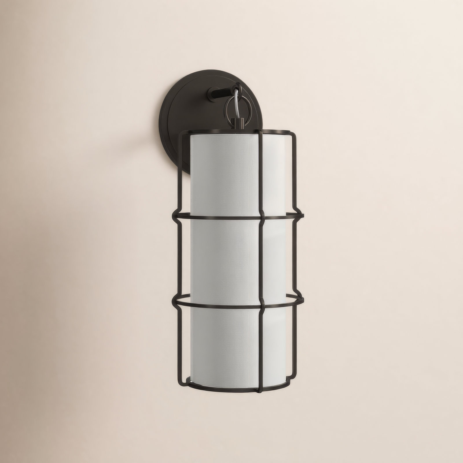 Maxwell Single Light Dimmable Armed Sconce, Old Bronze