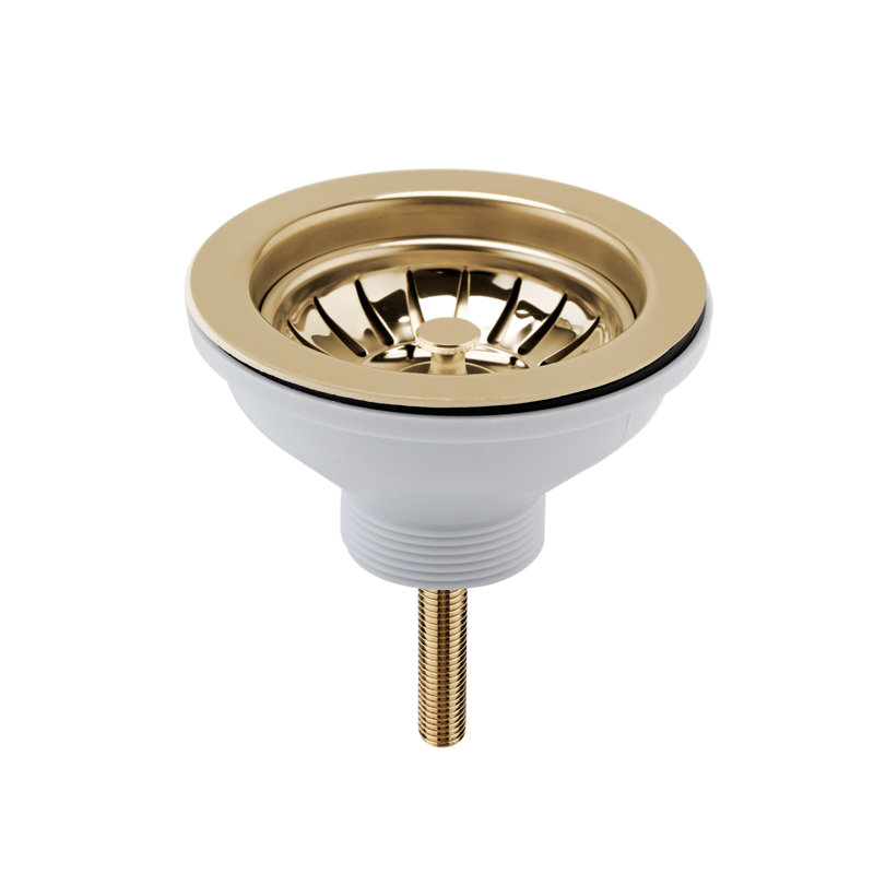 Basket Strainer, Brushed Brass