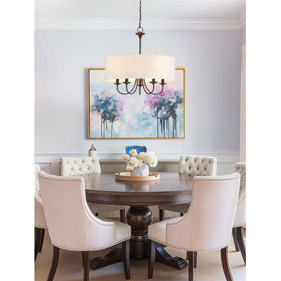 Fedele 5 - Light Dimmable Drum Chandelier