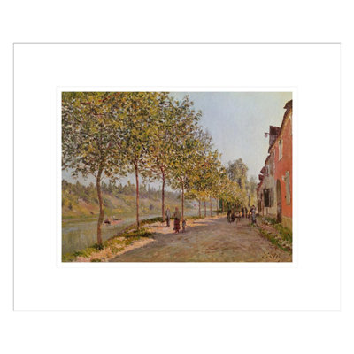 «June Morning in Saint-Mammes» par Alfred Sisley, impression giclée encadrée