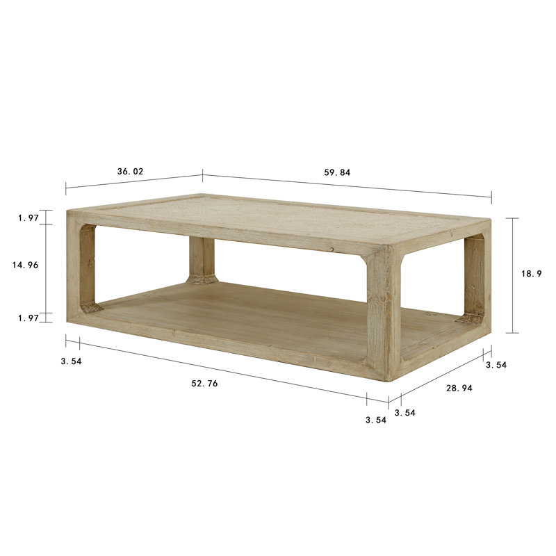Milo Solid Wood Coffee Table