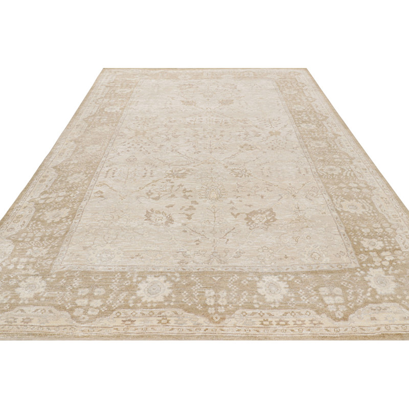Modern Classics Hand Knotted Wool Geometric Area Rug, Rectangle 5' x 8'
