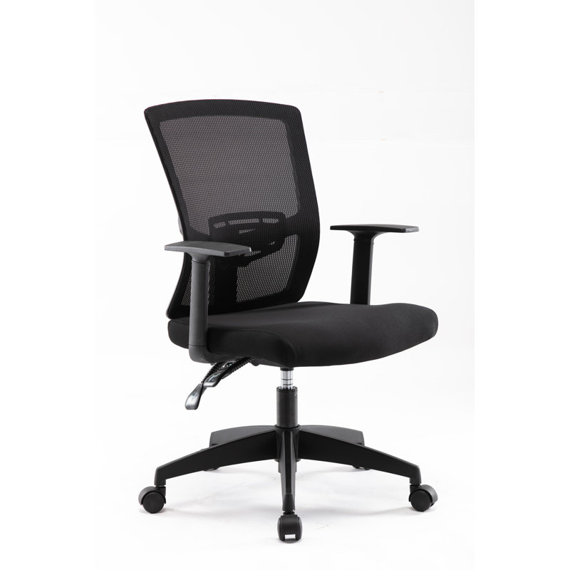 Chaise de travail en filet, Noir, Noir