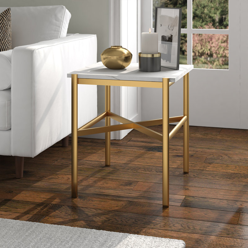 End Table, Gold