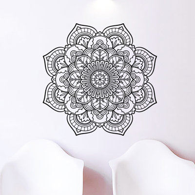 Adhésif décoratif mandala namaste boho yoga autocollants