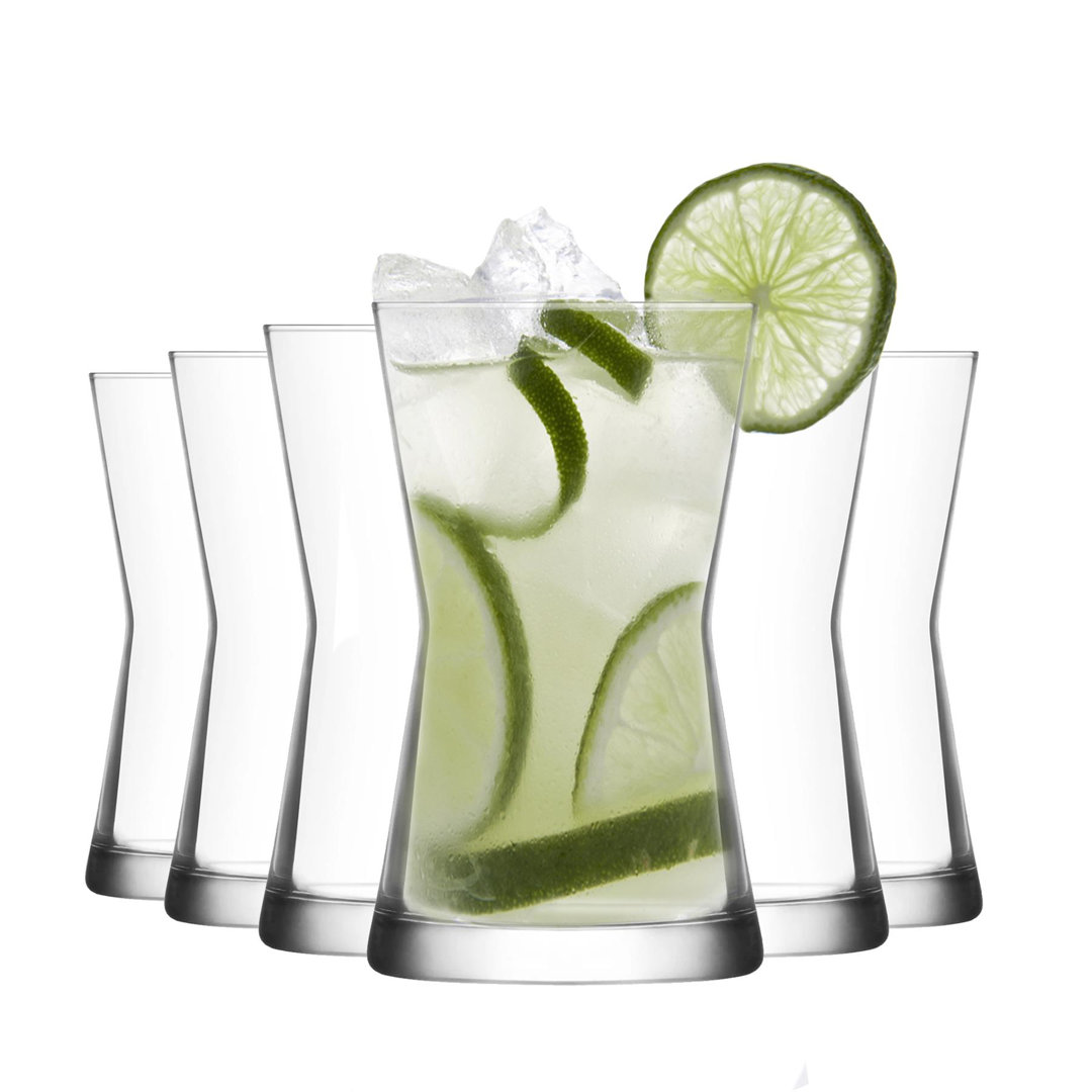 Derin Highball Glasses - 350ml - Clear - Pack of 6 - Image 4