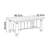 Retro Exquisite And Durable Rectangular Table-1990234560