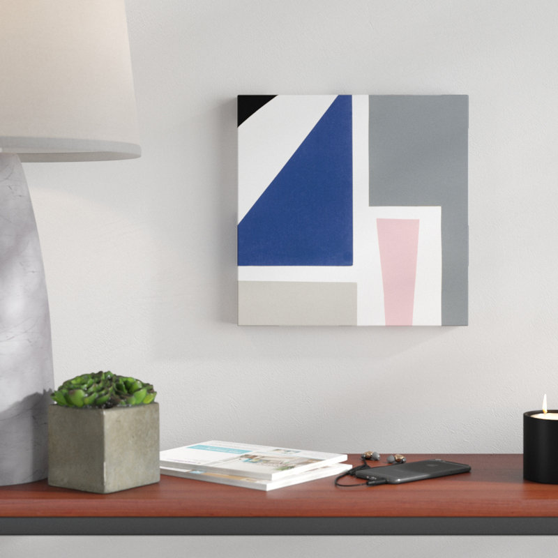 Colour Blocks II by Alicia Ludwig - Wrapped Canvas Painting, 30cm H x 30cm W 
