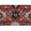 Tapis rouge en laine noué à la main de conception unique 8 pi 0 po x 9 pi 9 po New Age