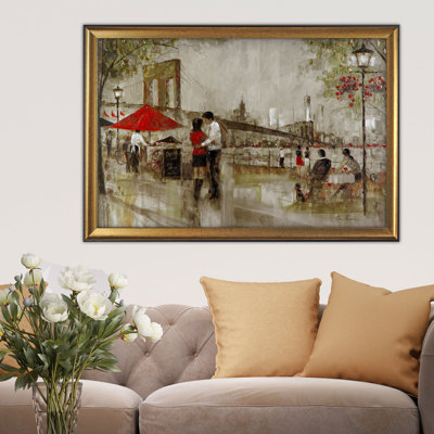 " New York Romance " by Ruane Manning Painting Print