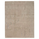 Fissure Abstract Area Rug in Beige