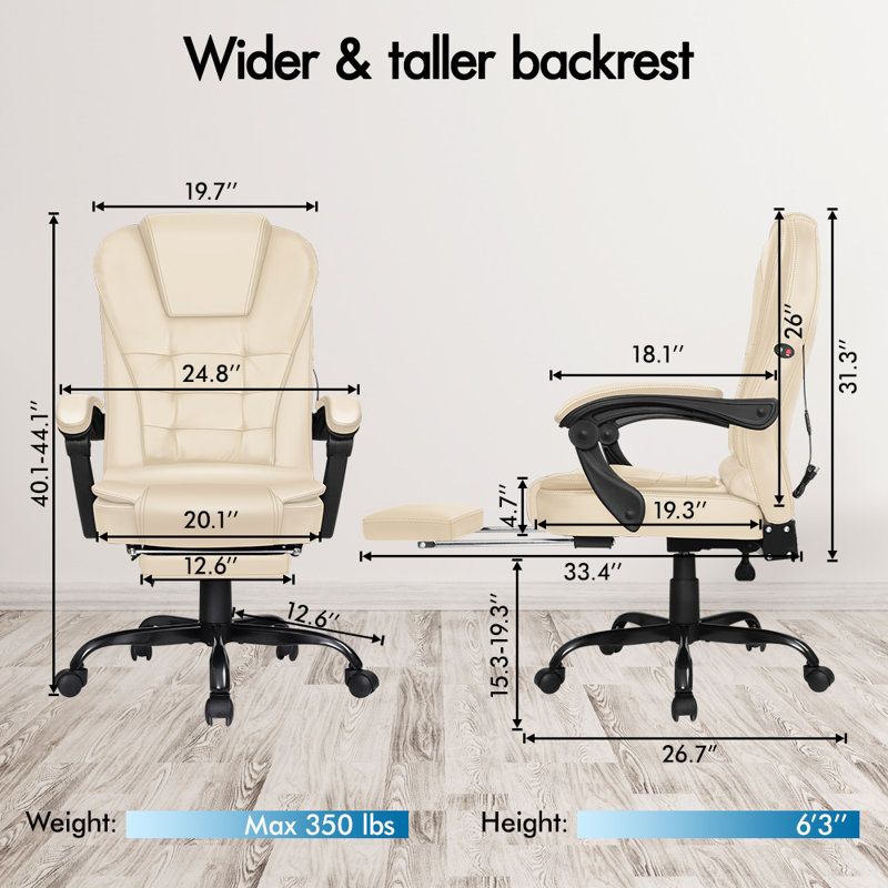 Dreen Office Chair, Cream