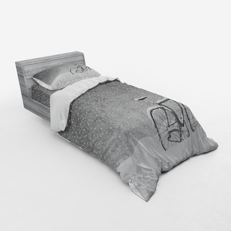 Ensemble de housse de couette Winter, Housse de couette simple + 6 pièces supplémentai