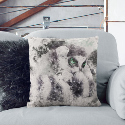Ring-Tailed Lemur Cushion with Filling