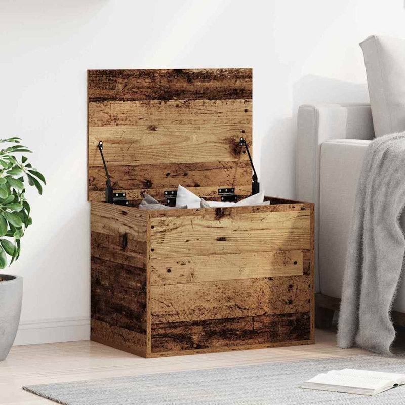 Storage Chest Home Organiser Cabinet Trunk Container Engineered Wood, Old Wood