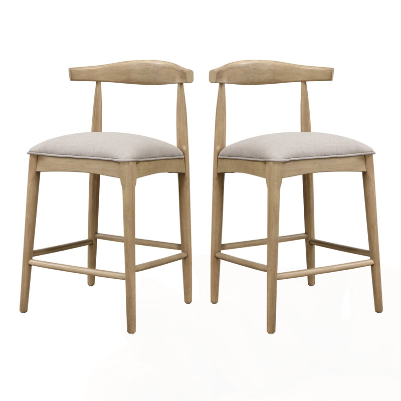 Ensemble de tabouret de comptoir moderne, Tabouret de comptoir (siège d'une hauteur de 26,5, Brun
