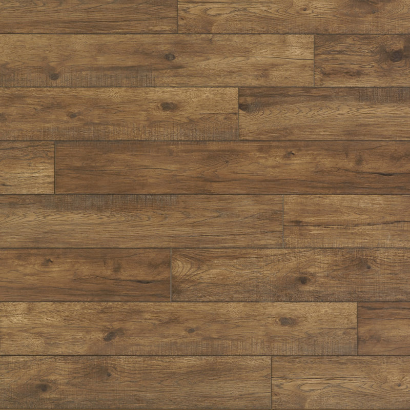 Revêtement de sol stratifié en hickory 7,5 po x 47,5 po x 12 mm Restoration Collection, Tison