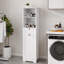 Armoire de trieur de linge inclinable à un compartiment et un tiroir