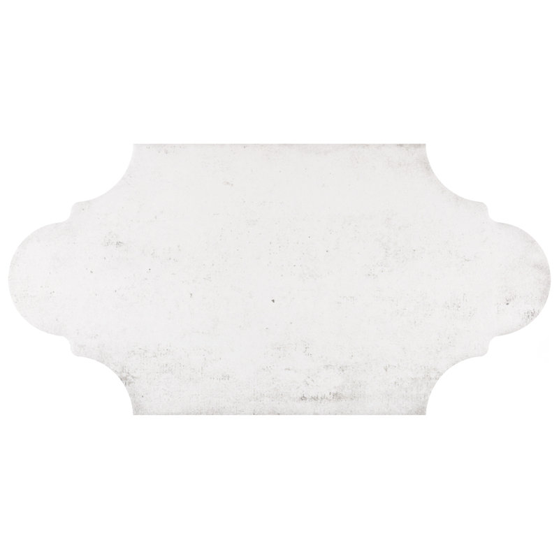 Alhama Provenzal 6" x 13" Porcelain Stone Look Wall & Floor Tile, White