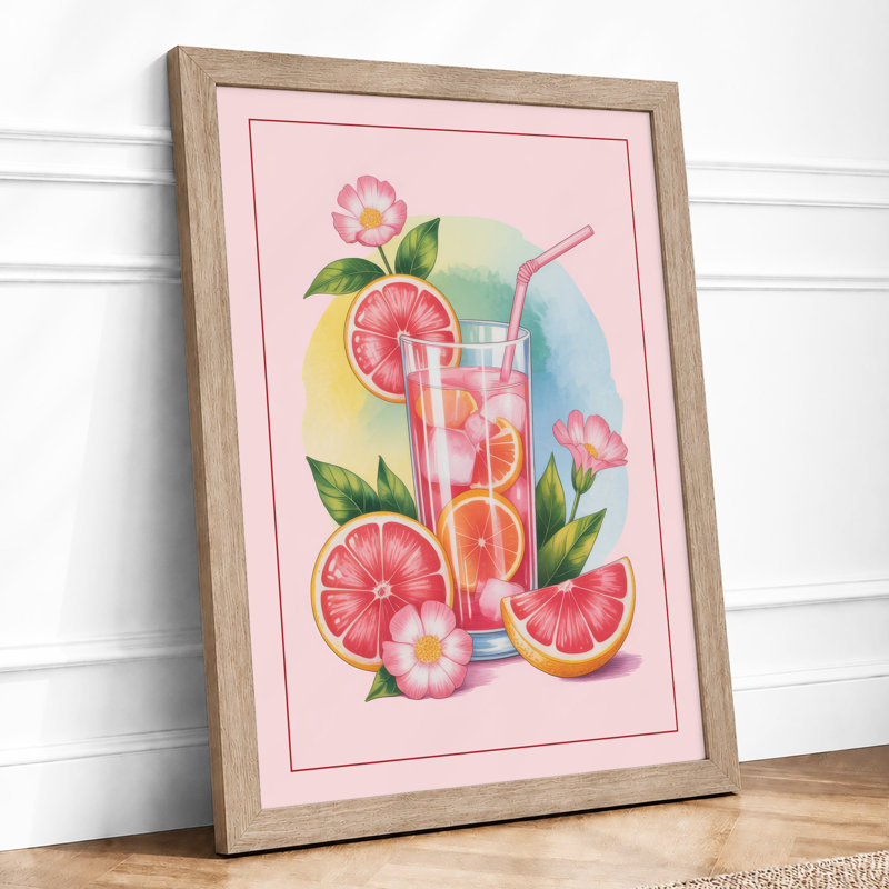 Summer Refreshment Modern - Print, Oak, A4 - 29.7 x 21.0 cm